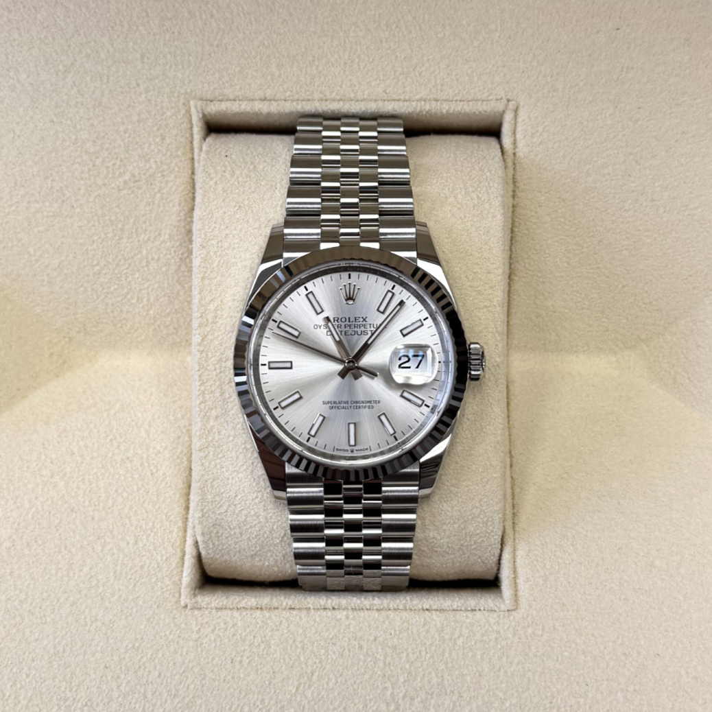 Datejust 36 White Jubilee, Oystersteel and White gold, 126234