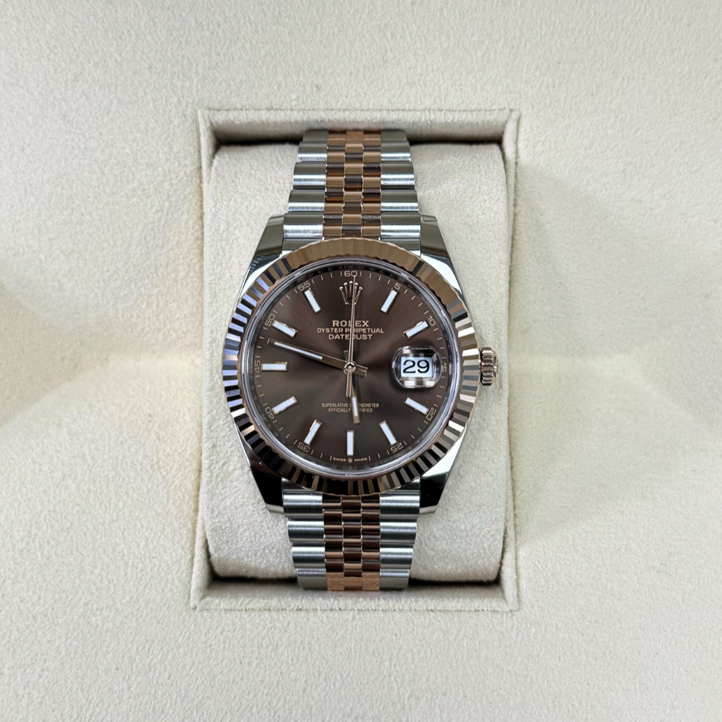 Datejust 41 Chocolate Jubilee, Oystersteel and Eversose gold, 126331