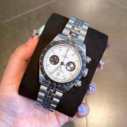 Tudor Black Bay Chrono 41mm Opaline with black counters, m79360n-0014