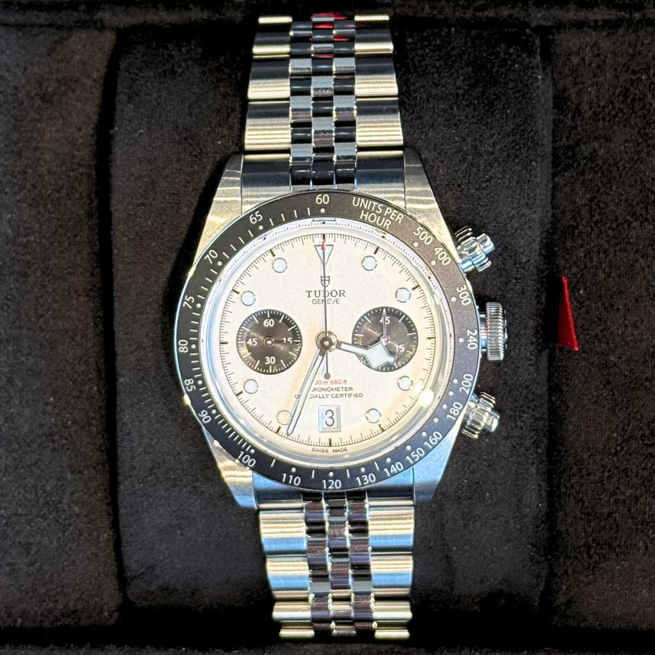 Tudor Black Bay Chrono 41mm Opaline with black counters, m79360n-0014