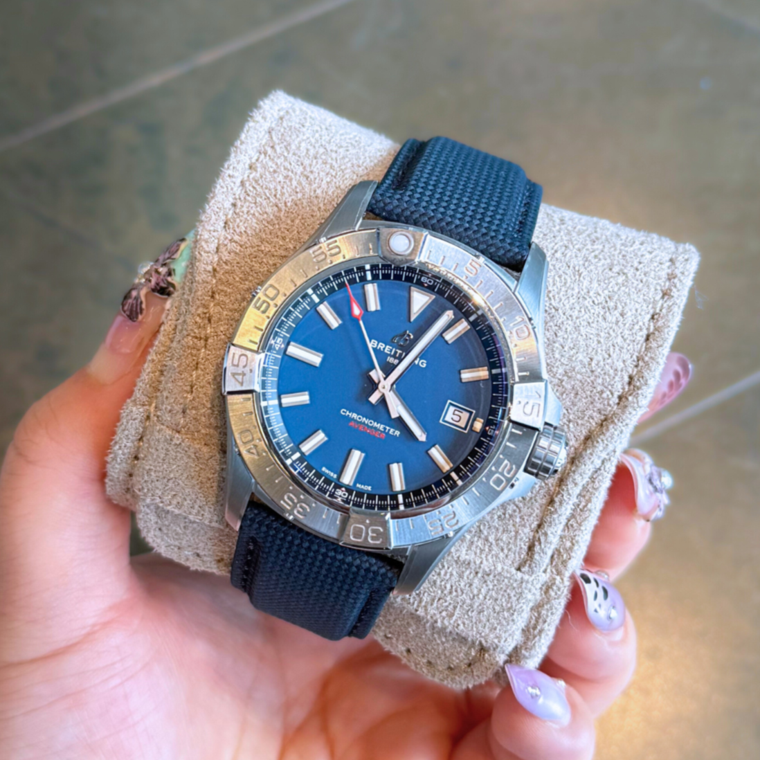 Mens Avenger Automatic 42 Blue, A17328101C1X1