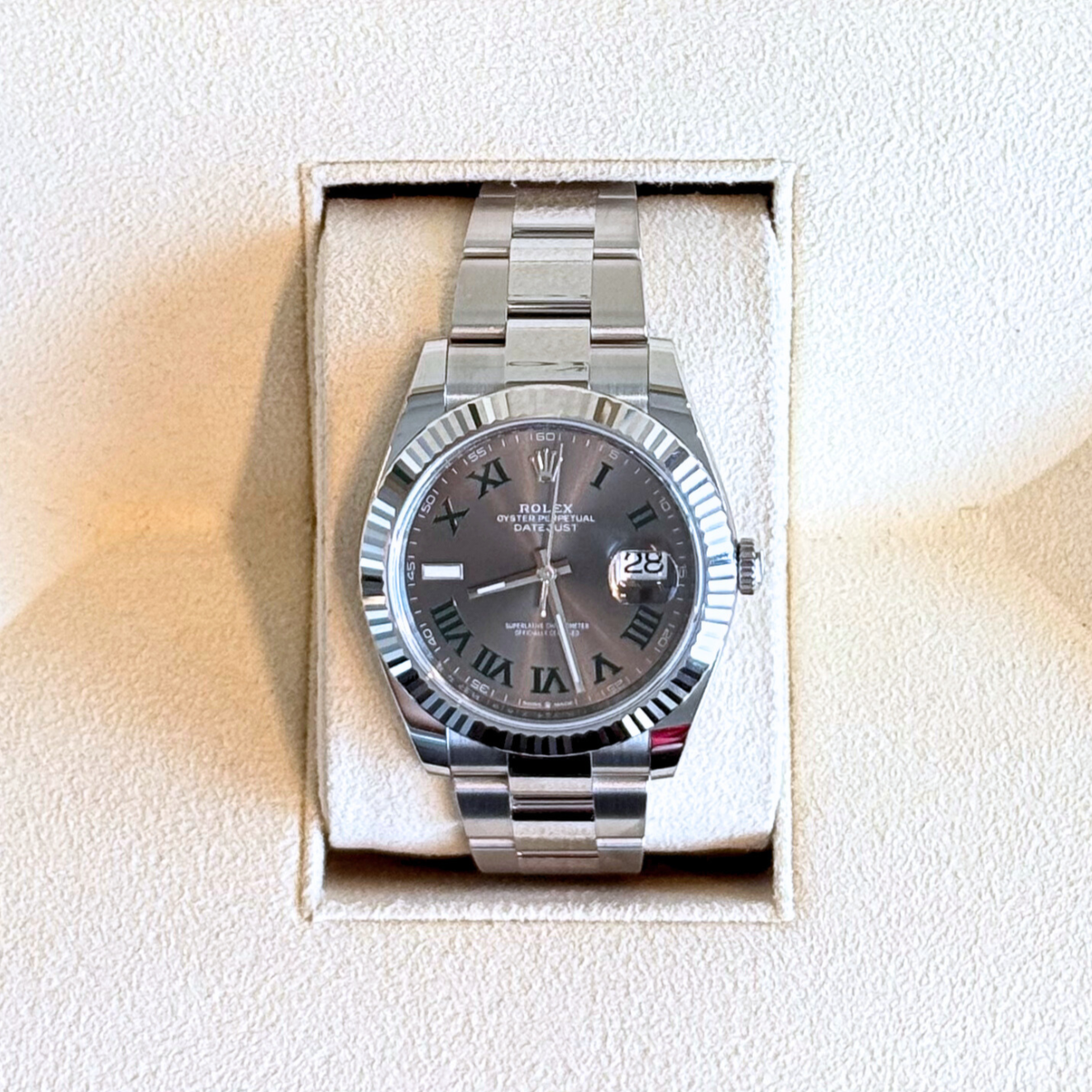 Datejust 41 Wimbledon Oyster, Oystersteel and White gold, 126334