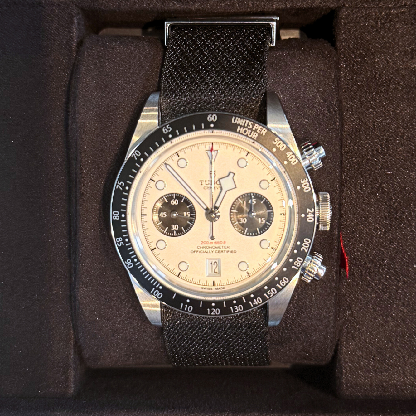 Tudor Black Bay Chrono 41mm Opaline with black counters, m79360n-0005