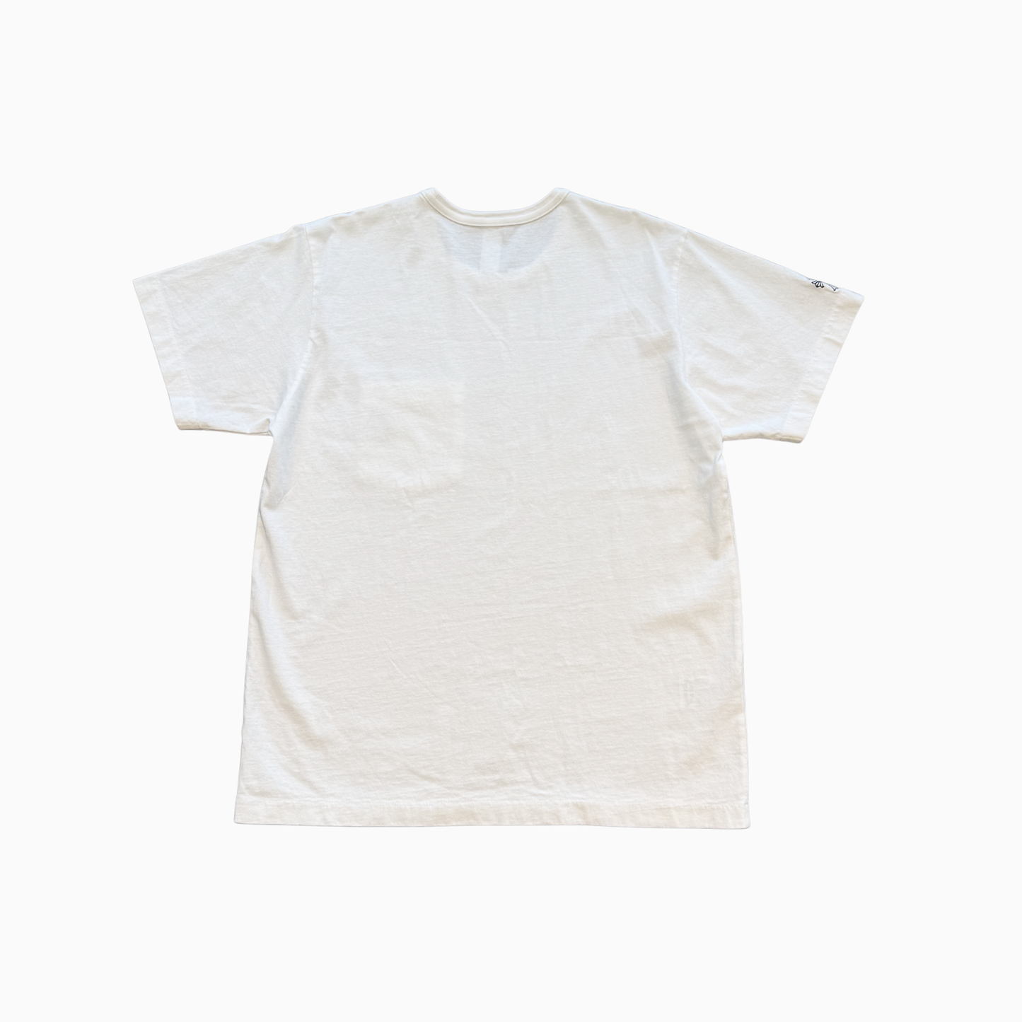 Embroidered White Eyechart Logo T-Shirt