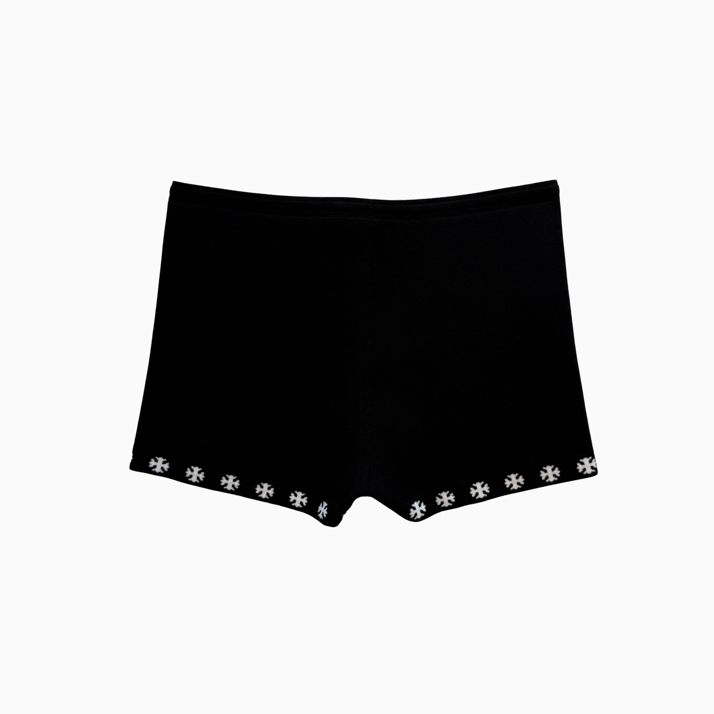 Woman Cross-Print Drawstring Shorts