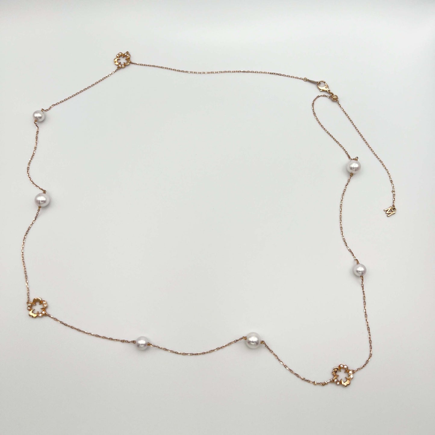 18K Rose Gold Akoya Cherry Blossom Necklace
