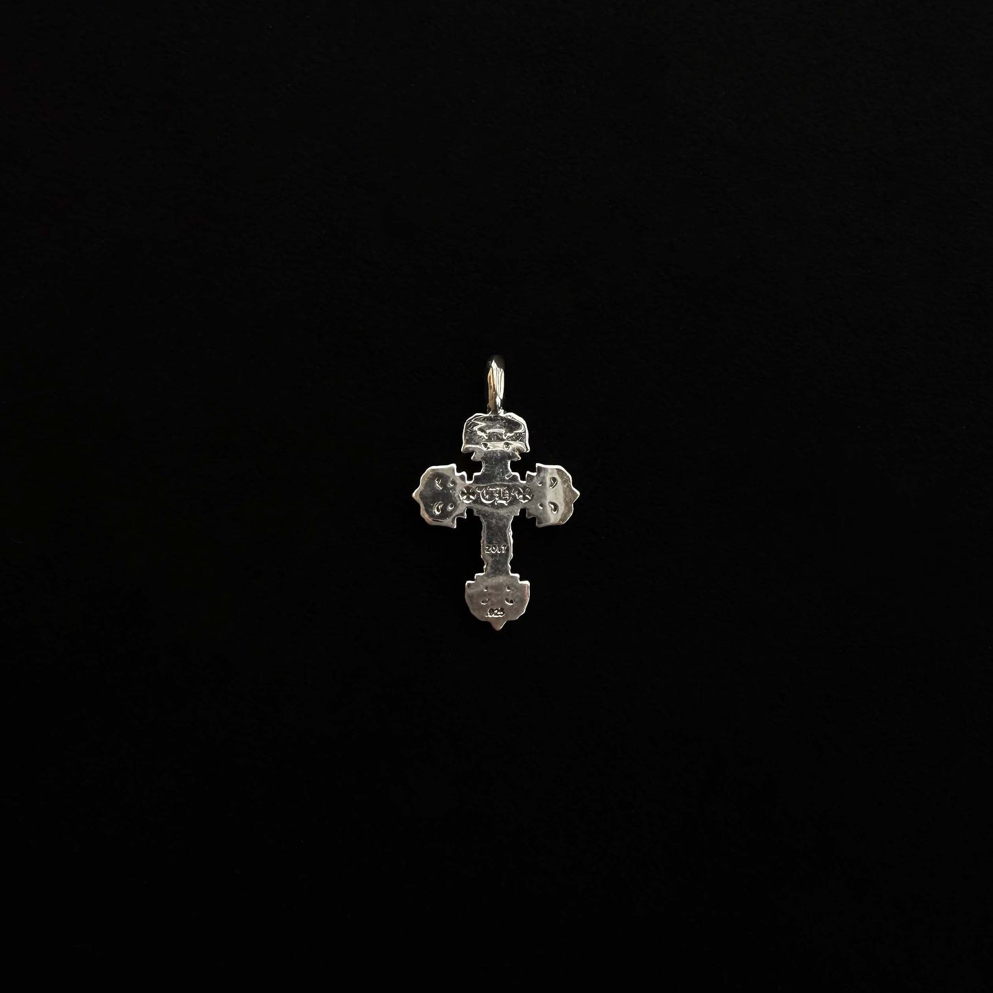 925 Sterling Silver Filigree Cross Charm