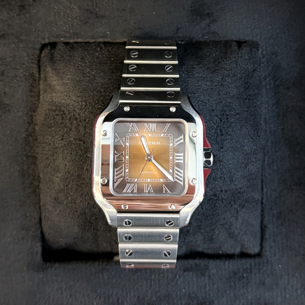 Santos Medium Brown Dial, Stainless Steel, WSSA0065