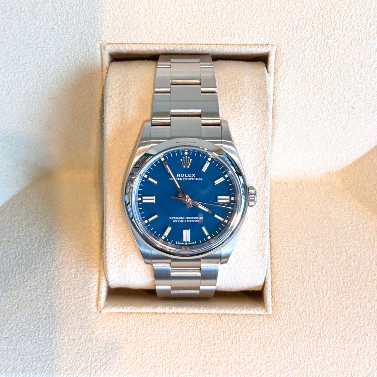 Oyster Perpetual 36 Med Blue, Oystersteel, 126000