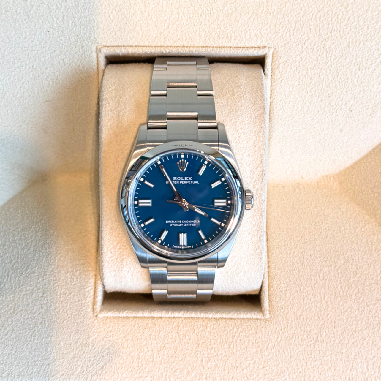 Oyster Perpetual 41 Med Blue, Oystersteel, 134300