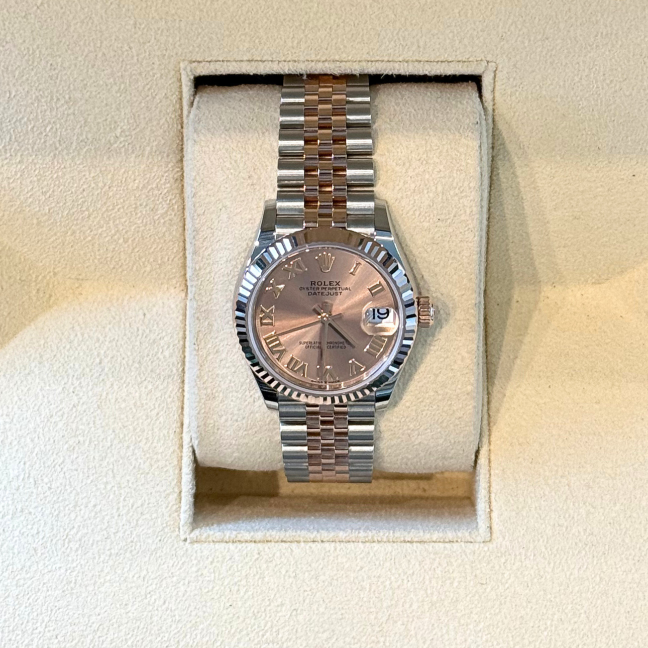 Datejust 31 Rosé Jubilee, Oystersteel and Everose gold, 278274