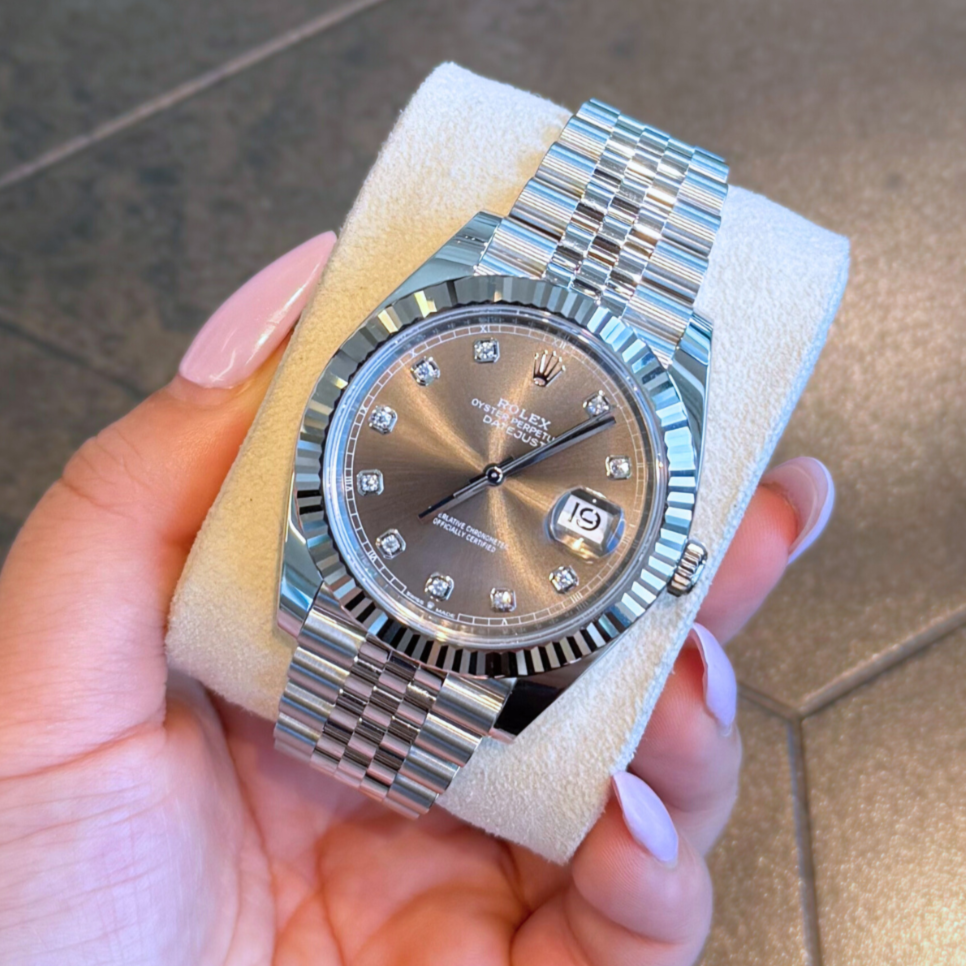Datejust 41 Slate with Diamond-set Jubilee, Oystersteel and White gold, 126334G