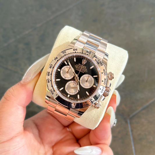 Cosmograph Daytona Black and Sundust, Oystersteel and Everose gold, 126505