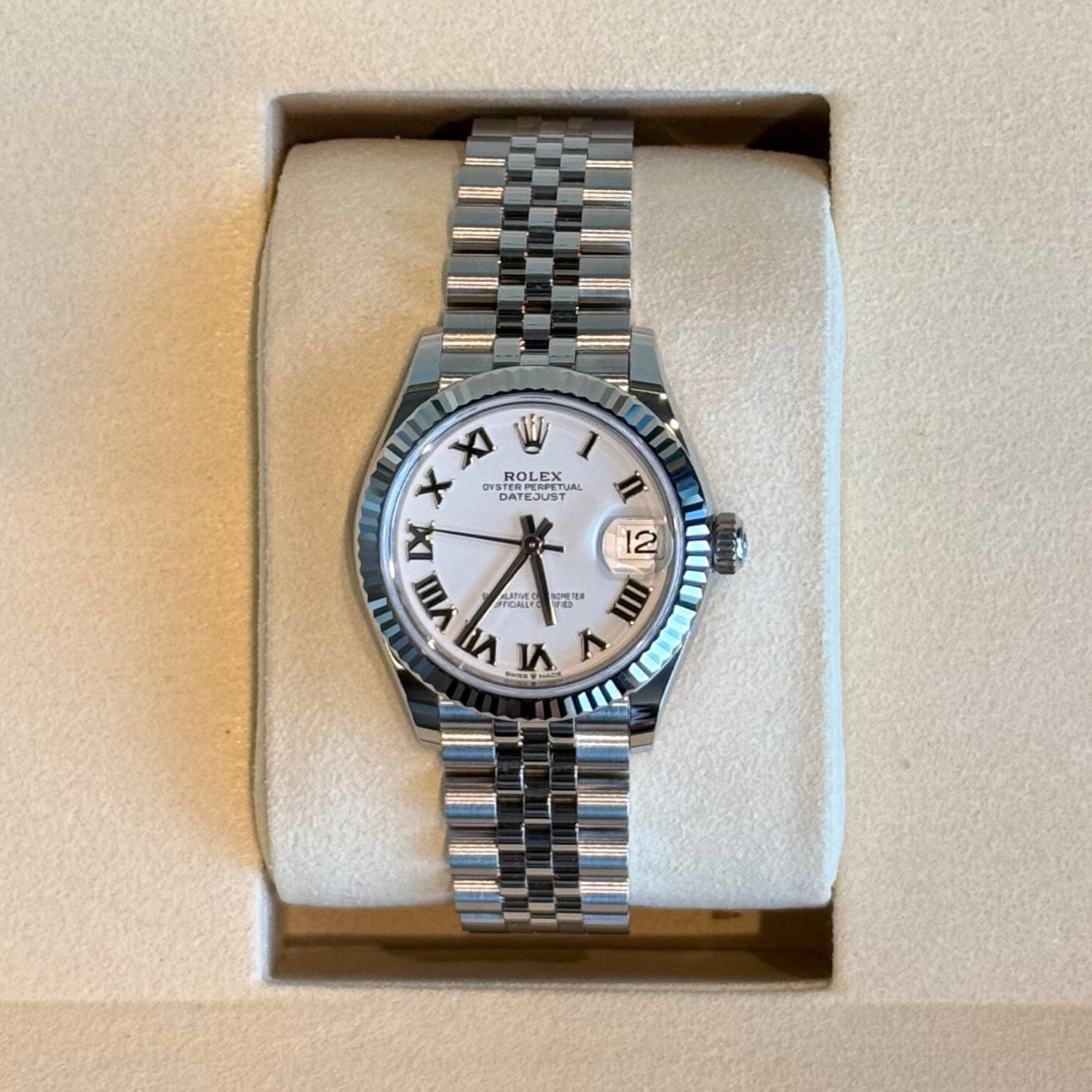 Datejust 31 White Jubilee, Oystersteel and White gold, 278274