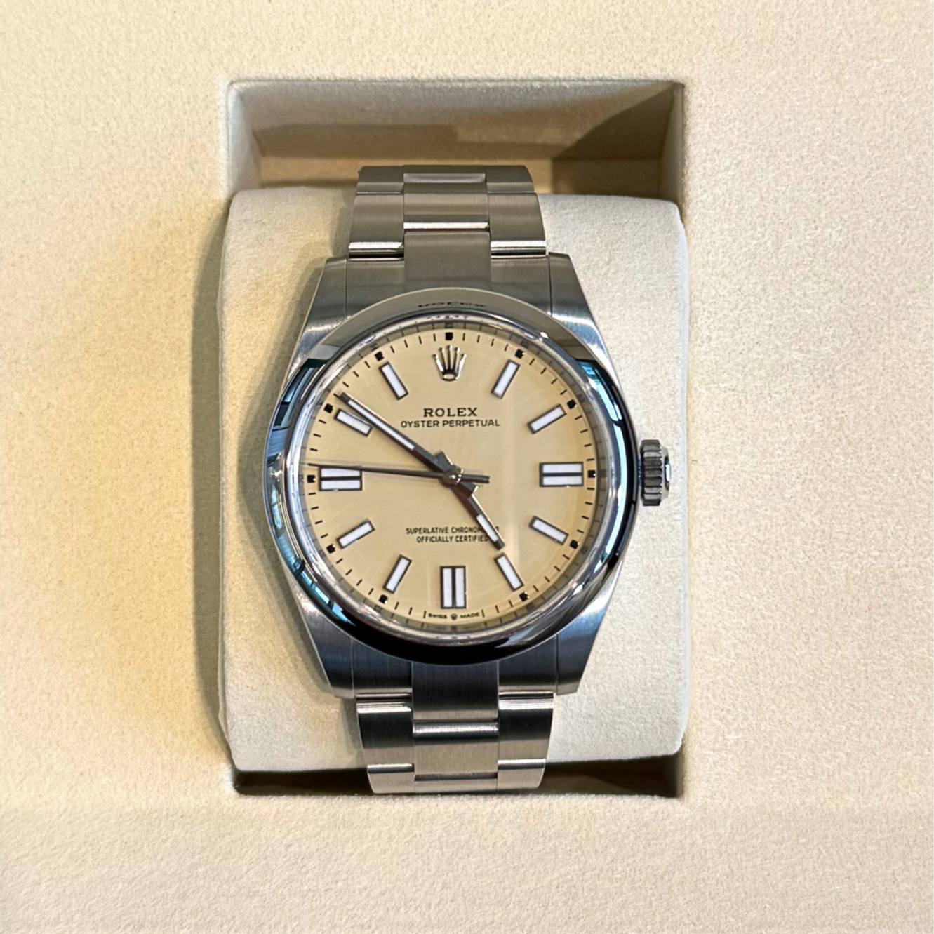 Oyster Perpetual 41 Beige, Oystersteel, 134300