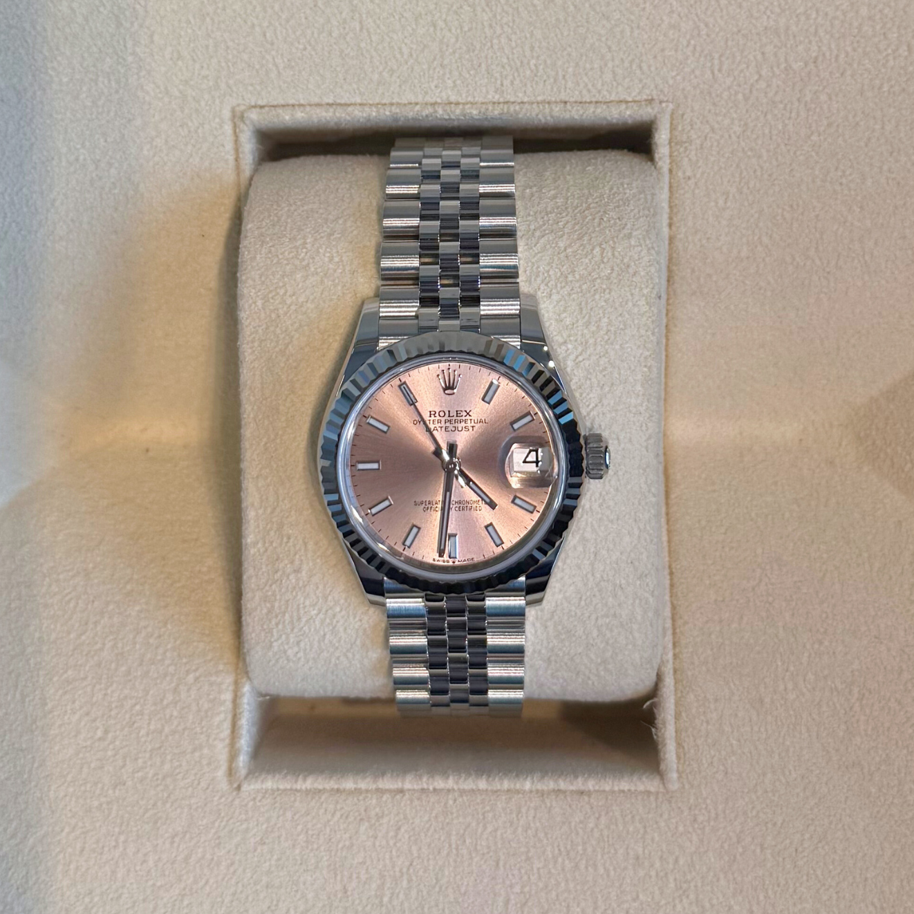 Datejust 31 Pink Jubilee, Oystersteel and White gold, 278274