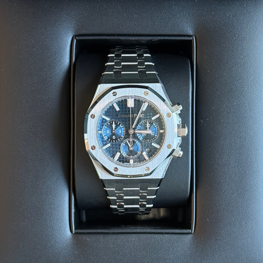 Royal Oak Chronograph 38mm Blue, Stainless steel, 26715ST