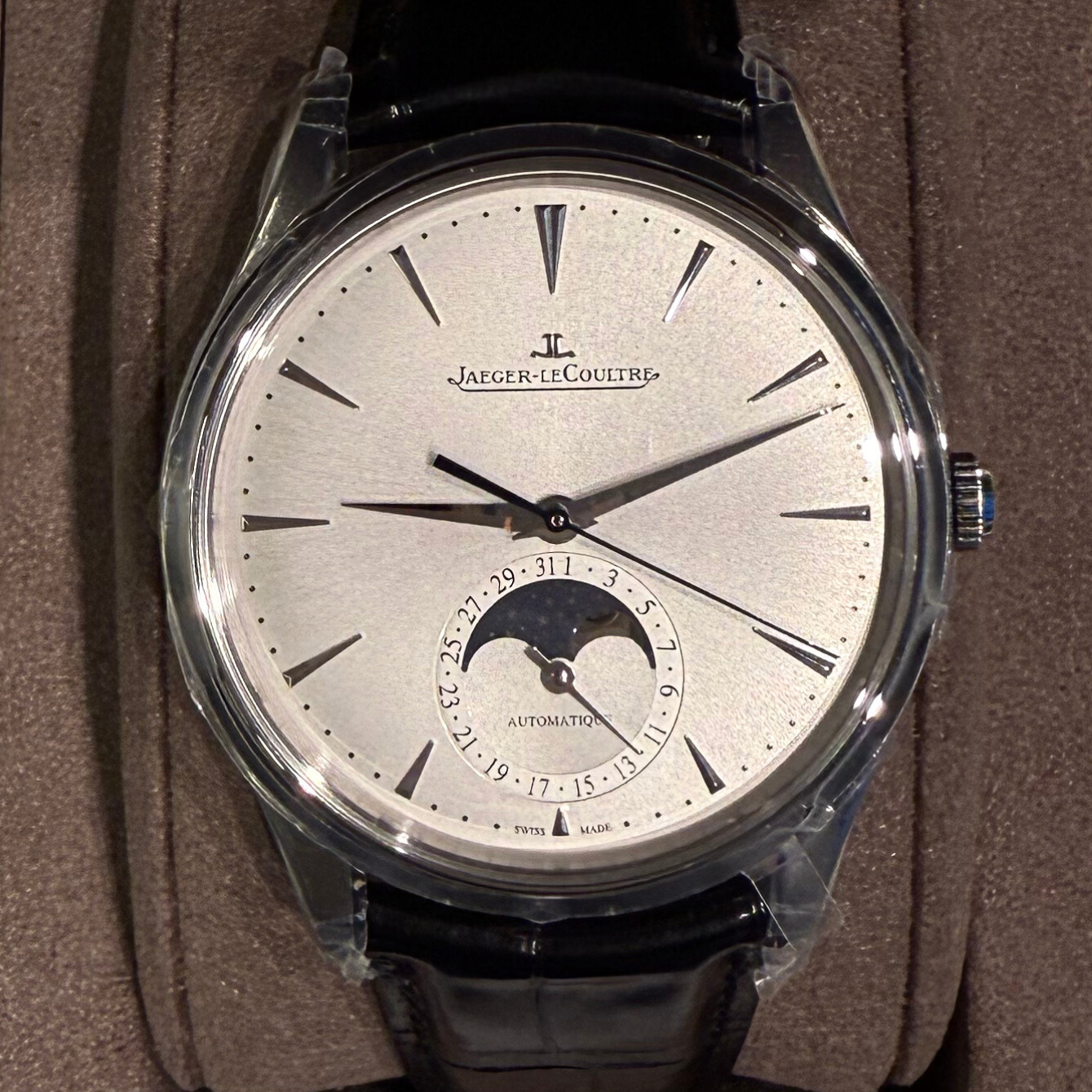 Master Ultra Thin MOON, 39 mm, Stainless steel, Q1368430