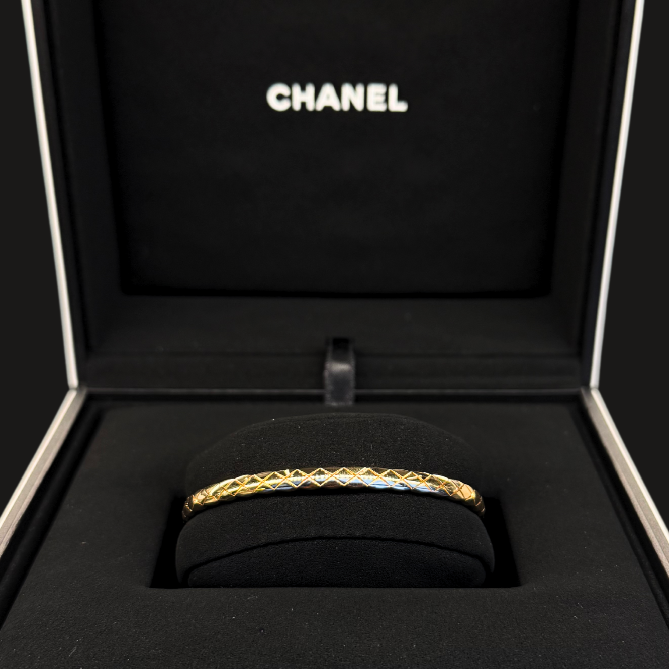 COCO Crush Bracelet, Quilted Motif, Mini, 18K BEIGE GOLD
