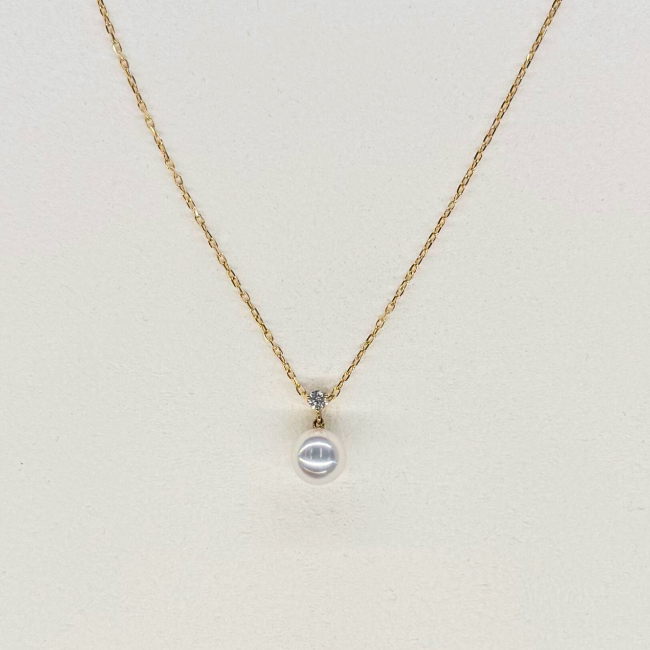 18K Yellow Gold and Diamond Necklace