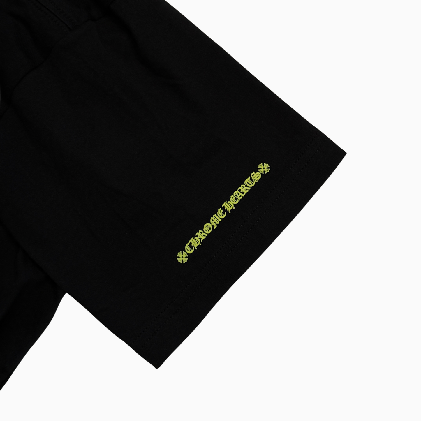 Neon Yellow Horseshoe Pocket Short Sleeve Tee