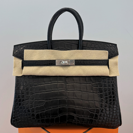 Birkin 25 Alligator - (89) Noir