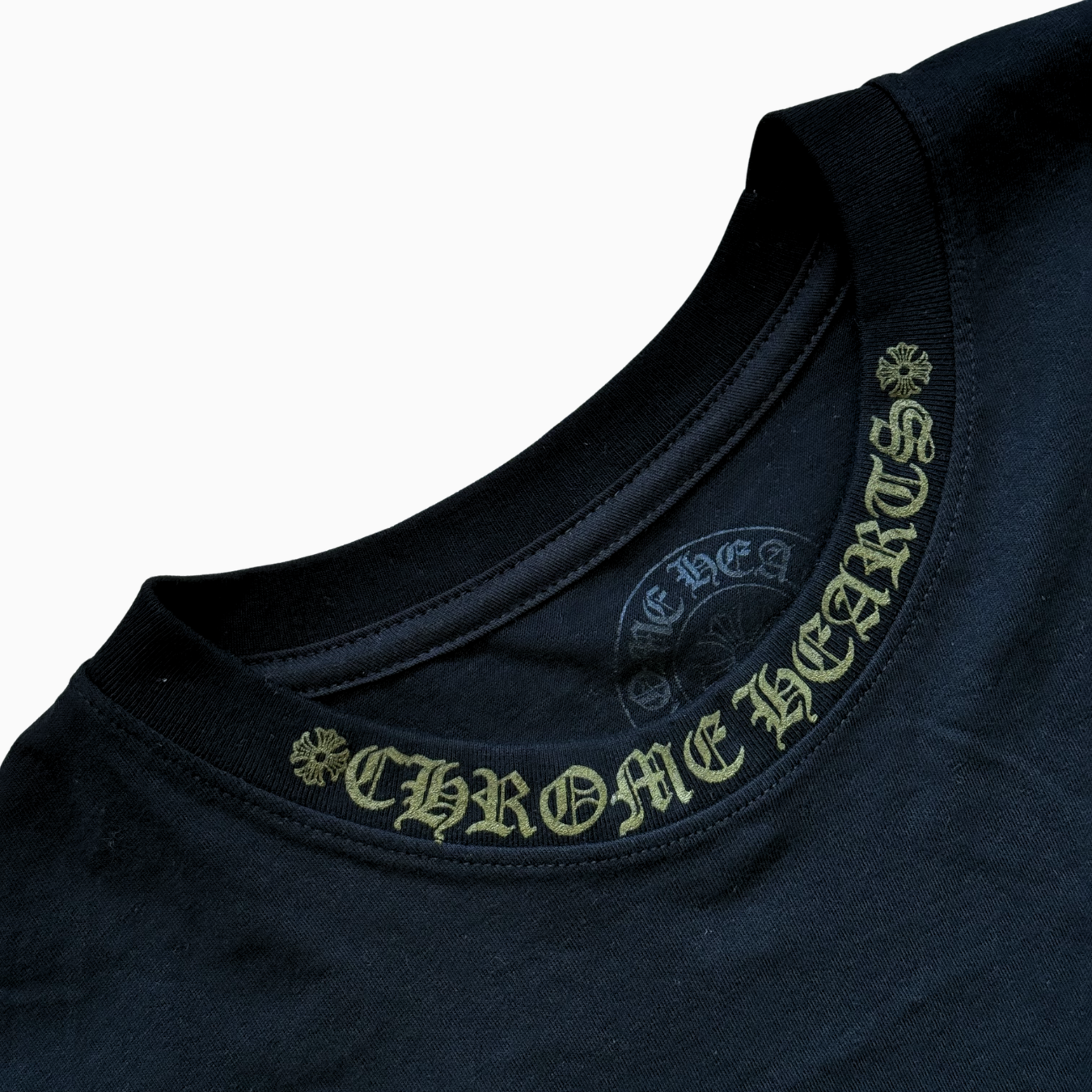 Neck Arm Chrome Logo Long Sleeve Shirt