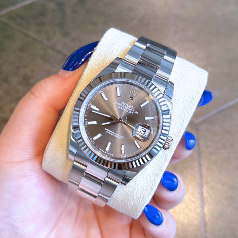 Datejust 41 Slate Oyster, Oystersteel and White gold, 126334