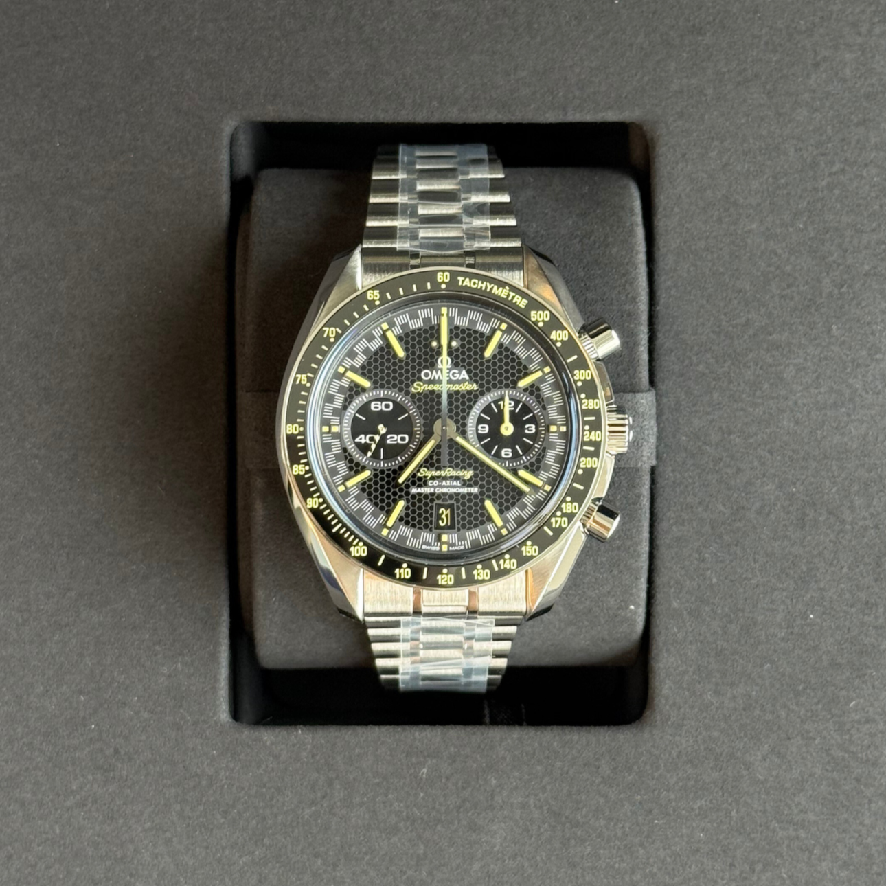 Speedmaster Super Racing 44.25 mm, Stainless Steel, 329.30.44.51.01.003