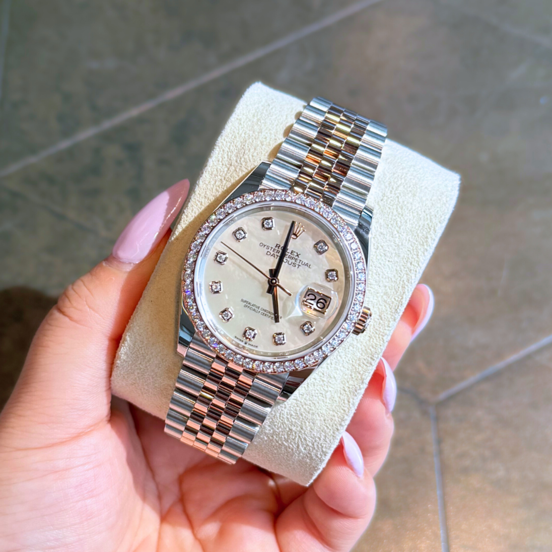 Datejust 36 MOP with Diamond-set Jubilee, Oystersteel and everose gold, 126281RBR