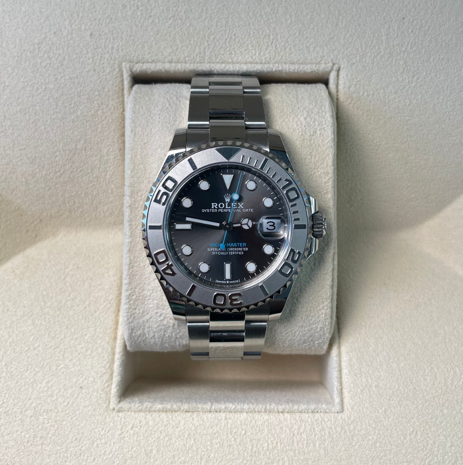 Yacht-Master 37 Slate, Oystersteel and Platium, 268622
