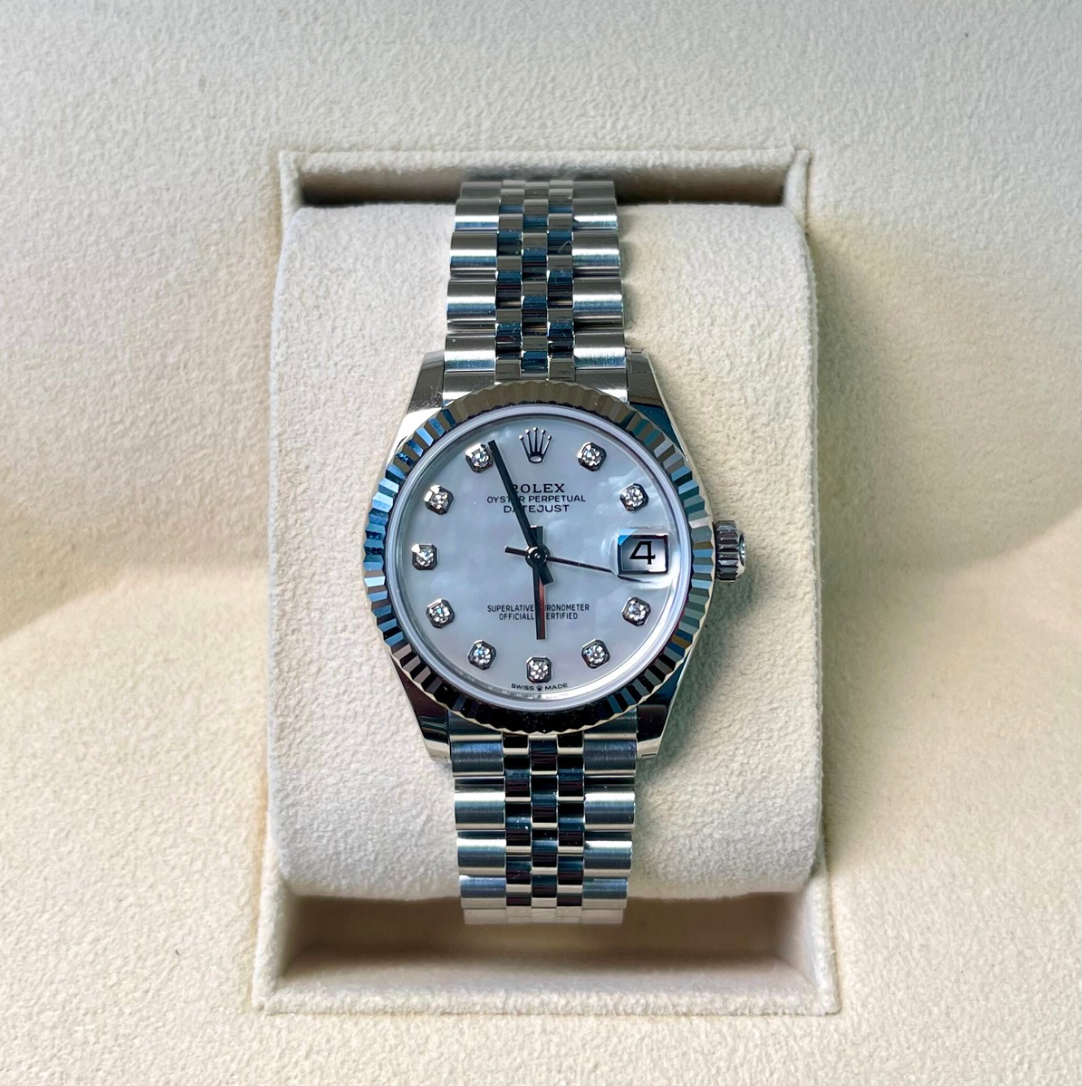 Datejust 31 MOP with Diamond-set Jubilee, Oystersteel and White gold, 278274G