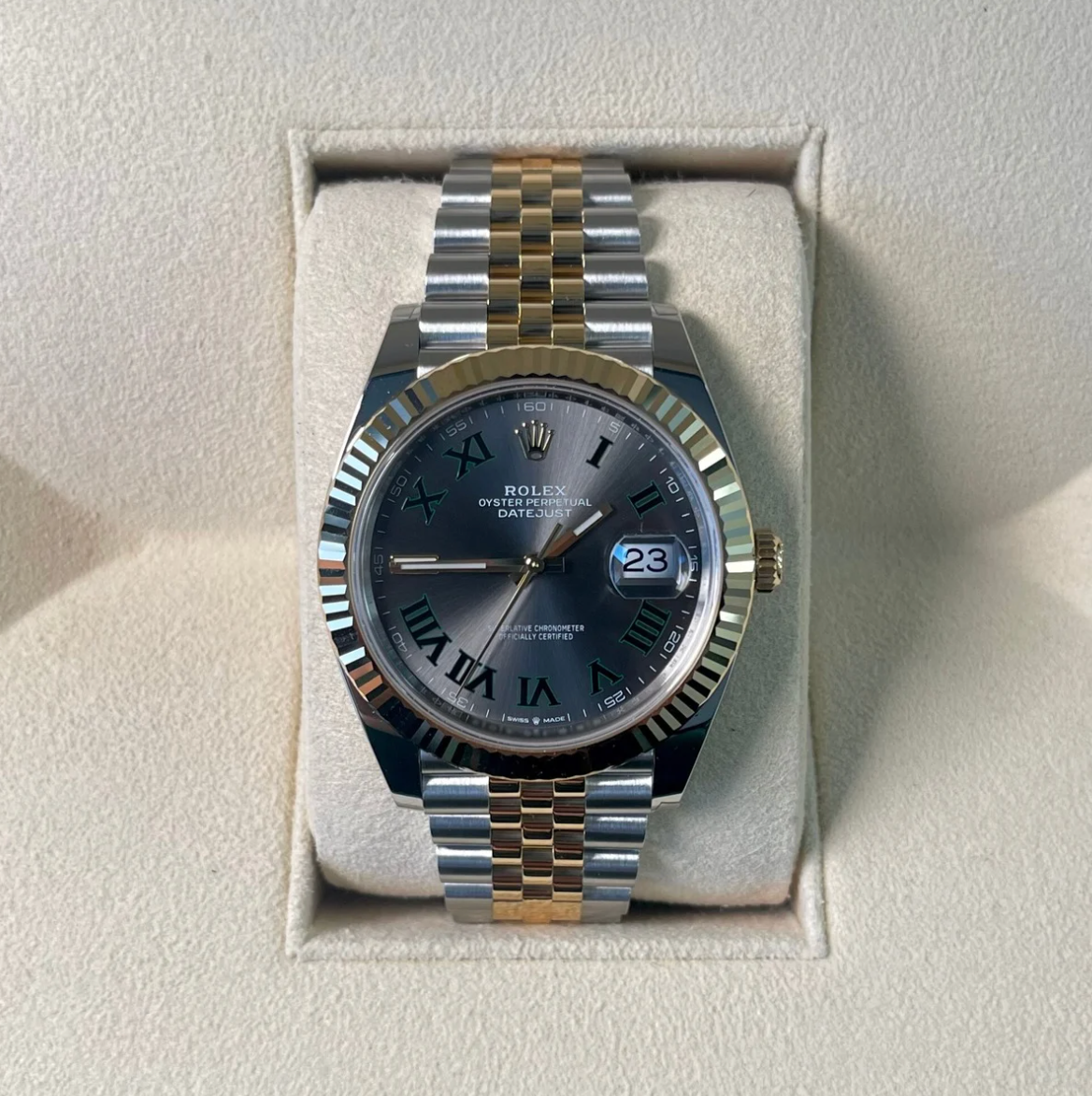 Datejust 41 Wimbledon Jubilee, Oystersteel and Yellow gold, 126333