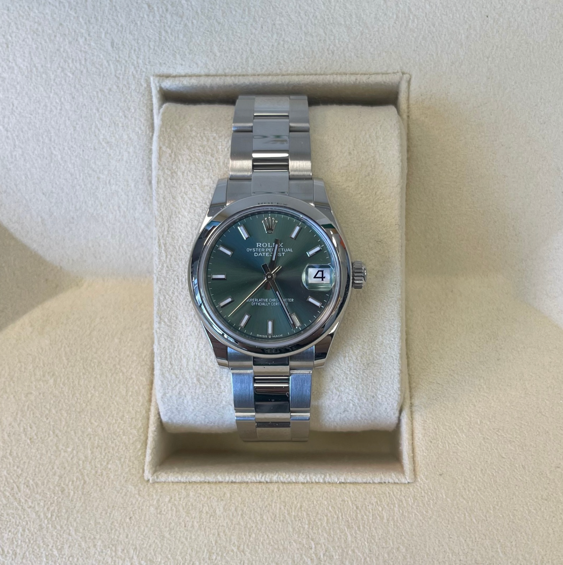 Datejust 31 Mint Green Oyster, Oystersteel, 278240