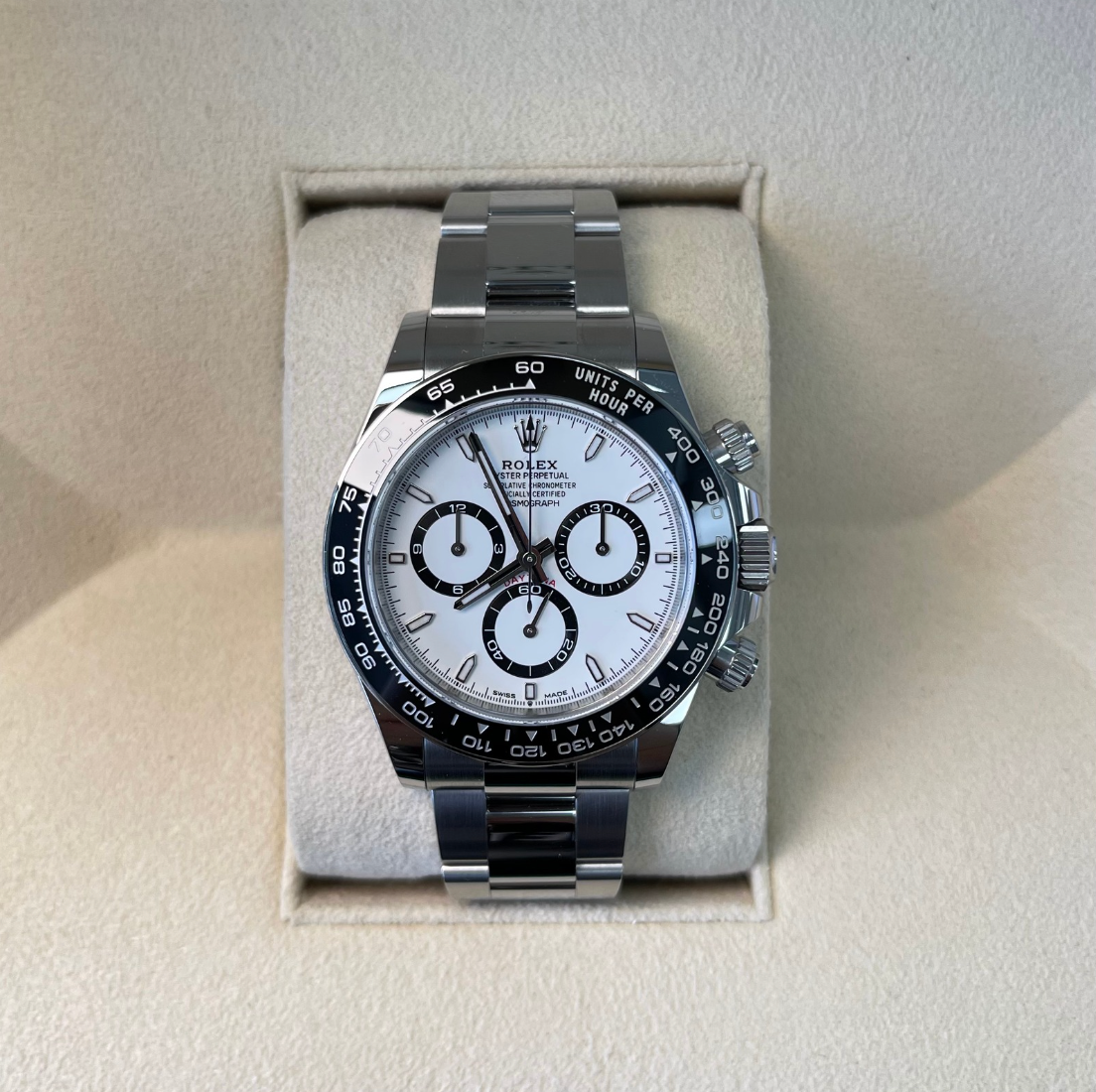 Cosmograph Daytona "Panda", Oystersteel, 126500LN