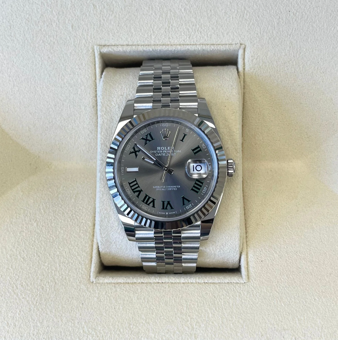 Datejust 41 Wimbledon Jubilee, Oystersteel and White gold, 126334