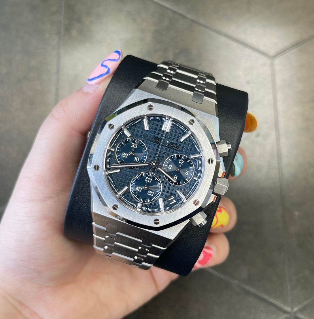Royal Oak Chronograph Blue, Stainless steel, 26240ST