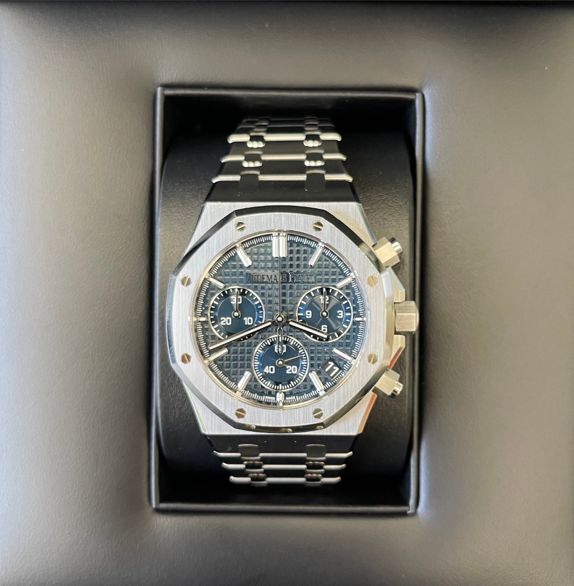 Royal Oak Chronograph Blue, Stainless steel, 26240ST