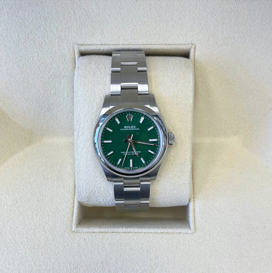 Oyster Perpetual 31 Green, Oystersteel, 277200