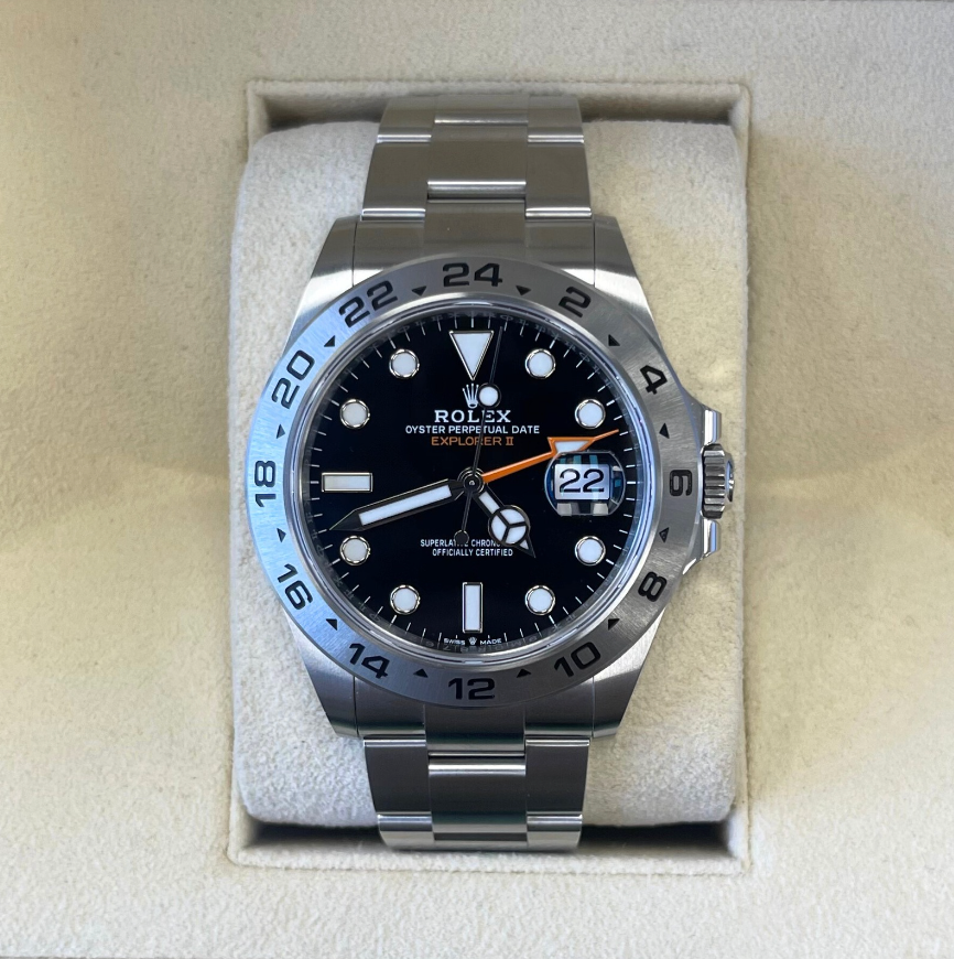 Explorer II Black, Oystersteel, 226570