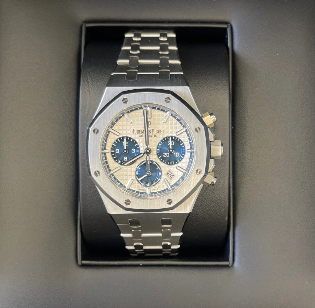 Royal Oak Chronograph 38mm "Blue Eyes", Stainless steel, 26315ST