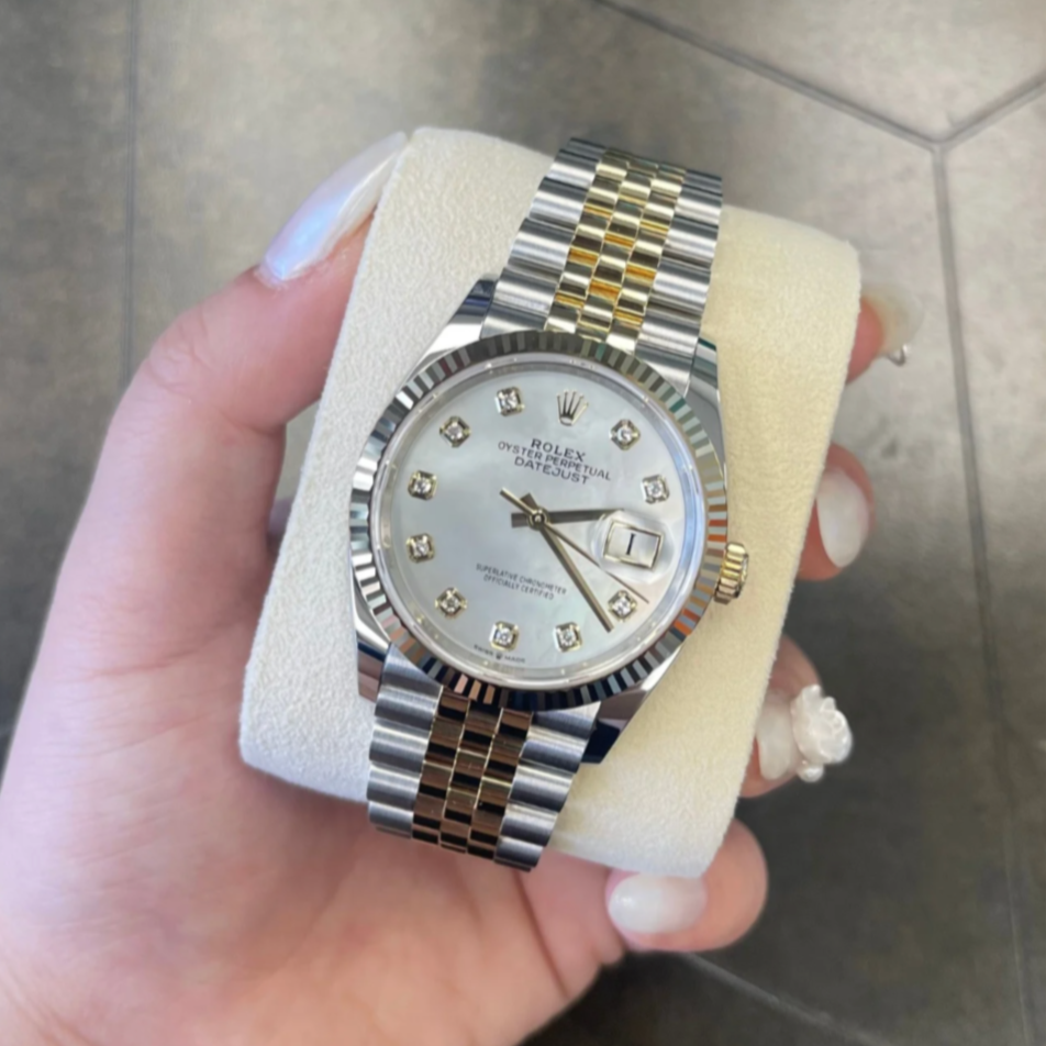 Datejust 36 MOP with Diamond-set Jubilee, Oystersteel and yellow gold, 126233G