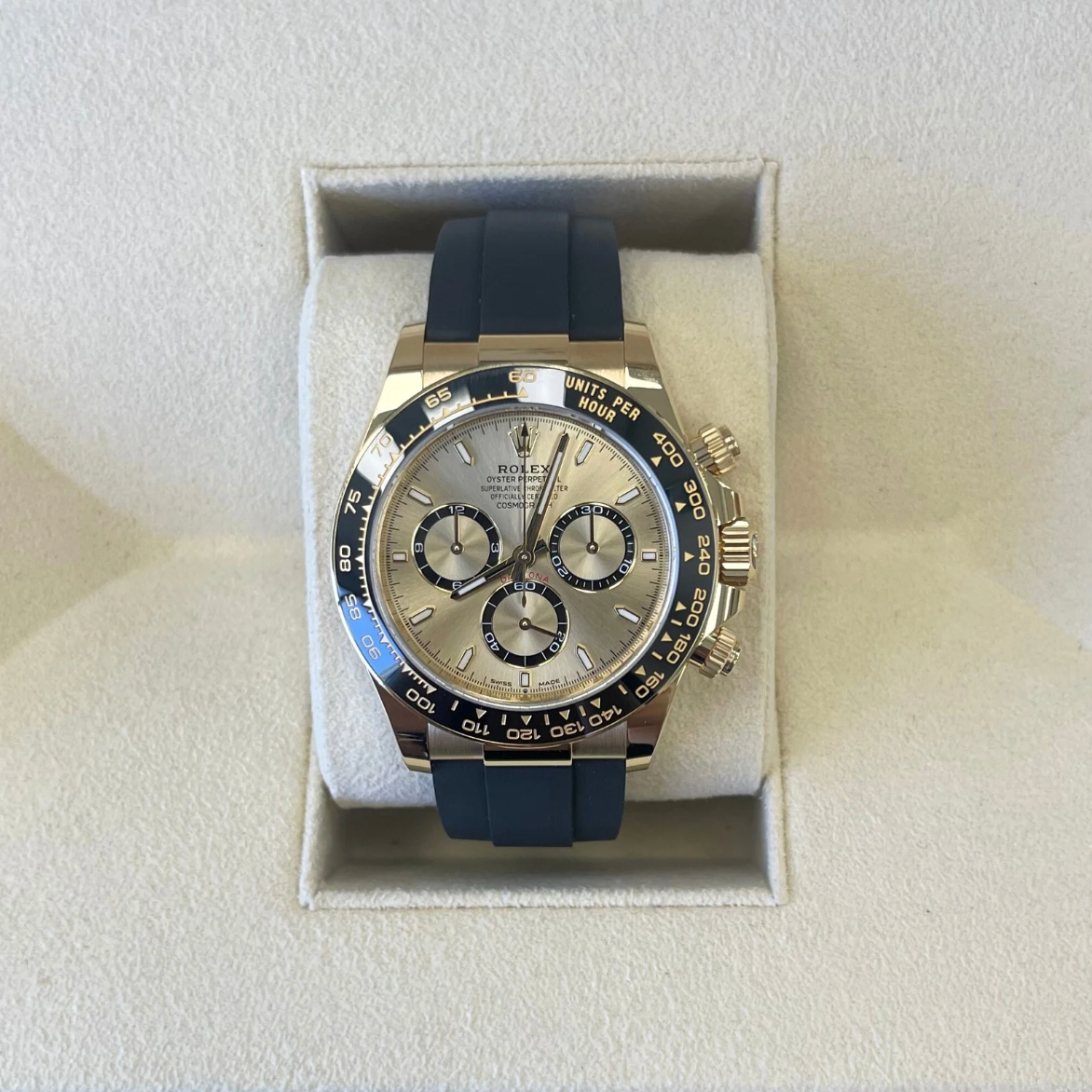 Cosmograph Daytona Oysterflex Golden, Yellow gold, 126518LN