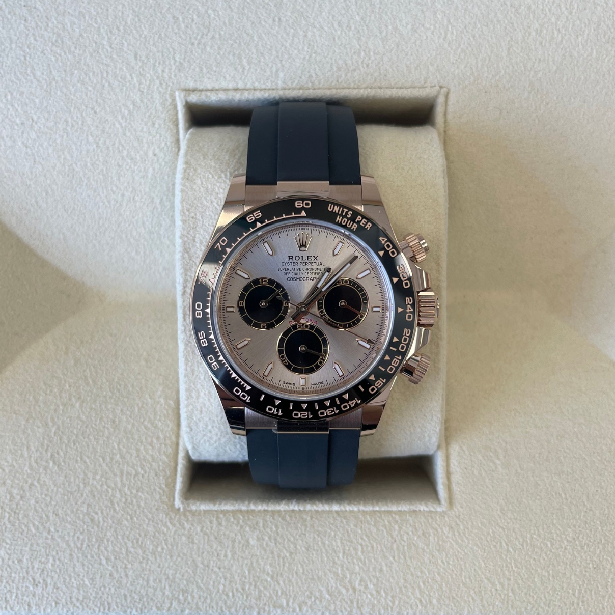Cosmograph Daytona Oysterflex Sundust, Everose gold, 126515LN