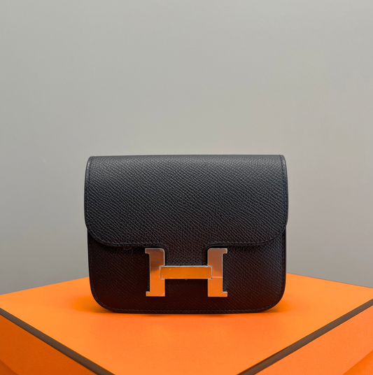 Constance Slim Compact Epsom - (89) Noir