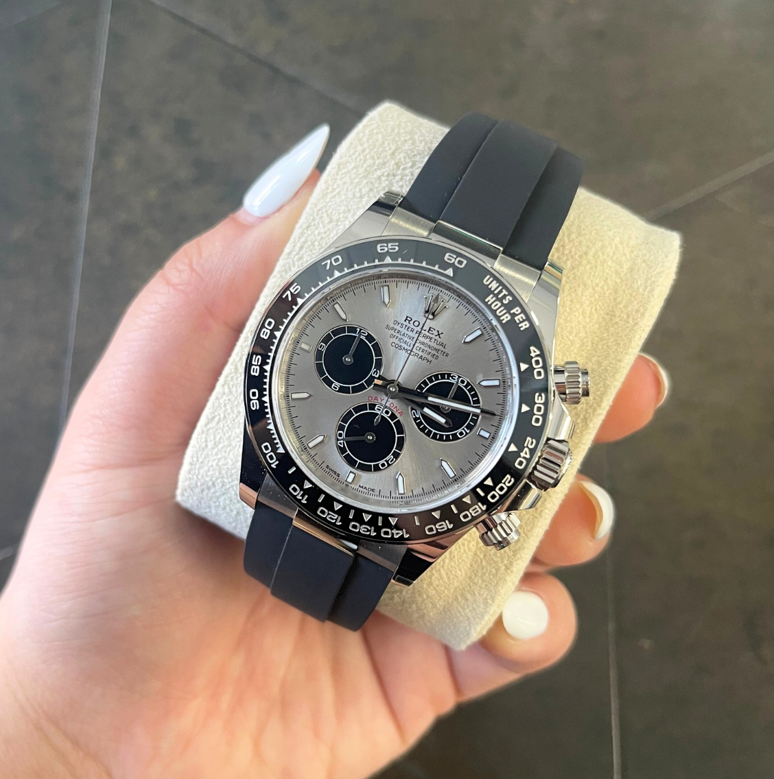 Cosmograph Daytona Oysterflex "Ghost", White gold, 126519LN