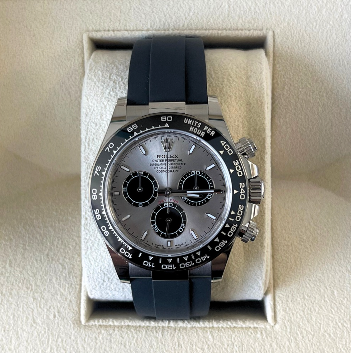 Cosmograph Daytona Oysterflex "Ghost", White gold, 126519LN