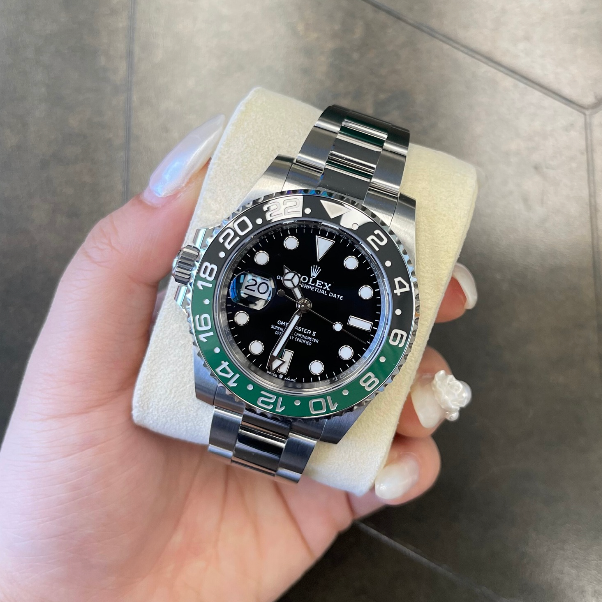 GMT-Master II "Sprite" Oyster, Oystersteel, 126720VTNR