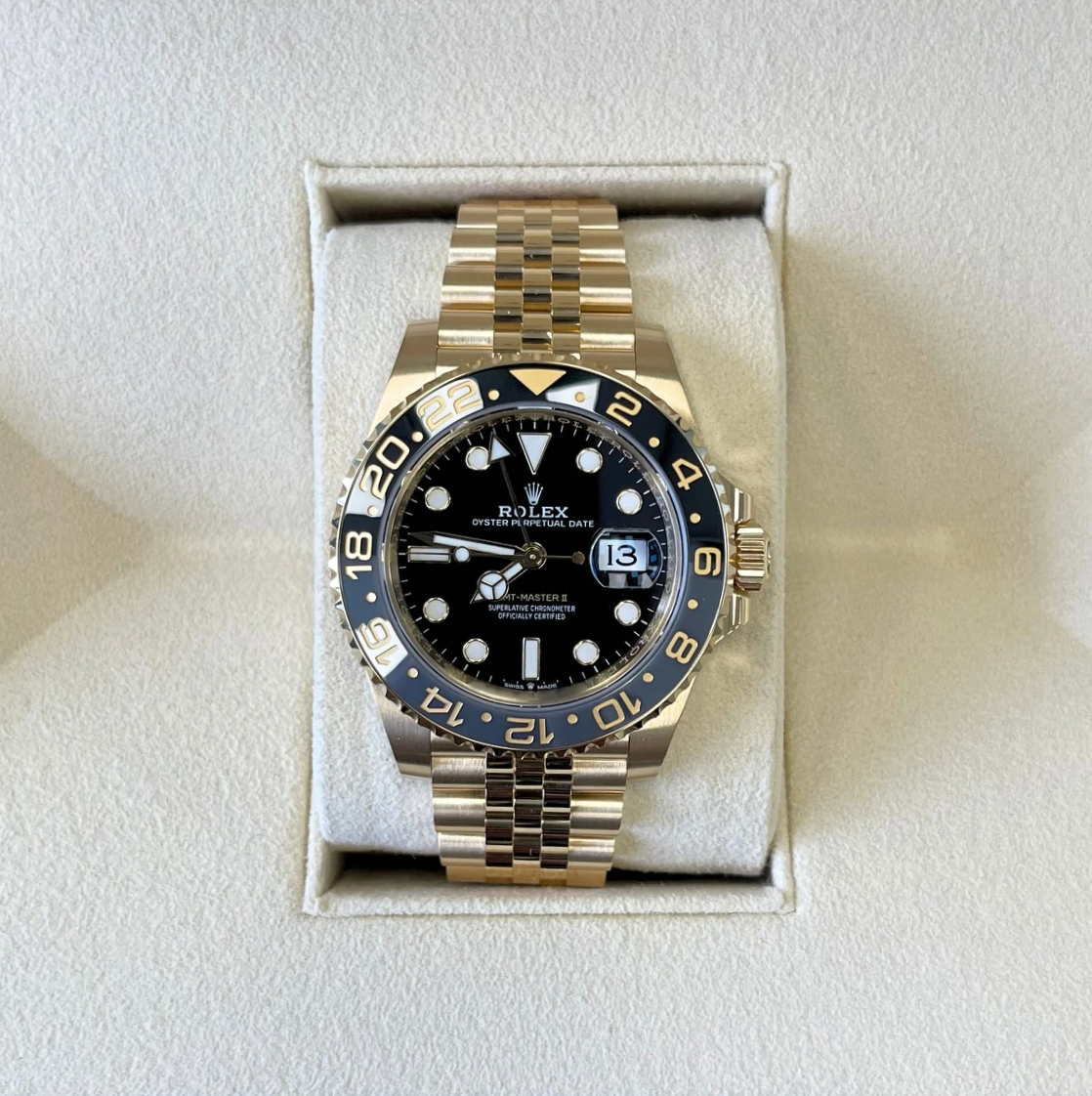 GMT-Master II Jubilee, Yellow gold, 126718GRNR