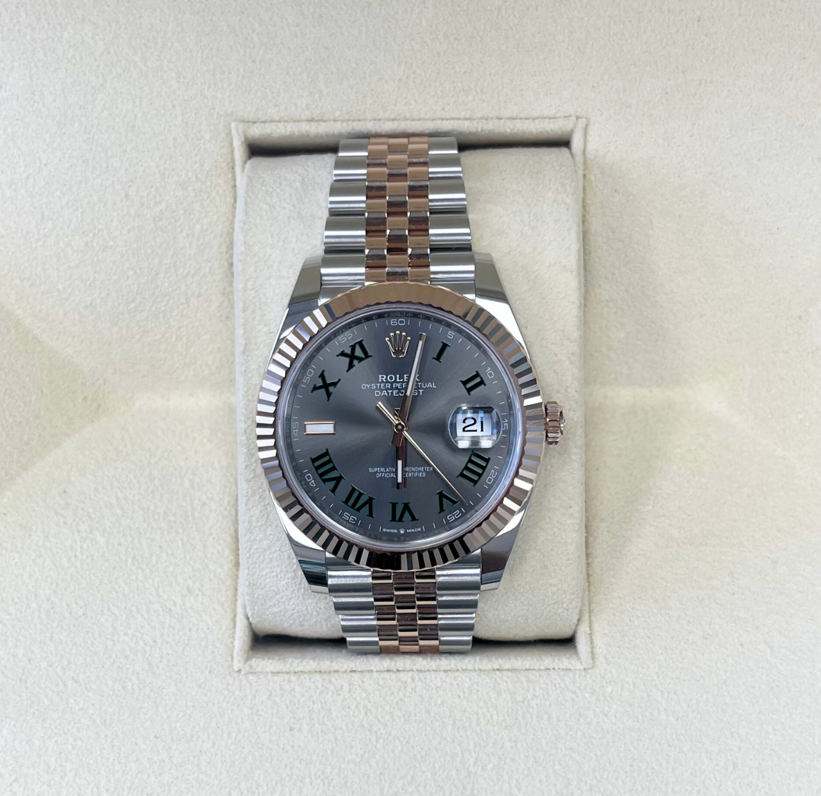 Datejust 41 Wimbledon Jubilee, Oystersteel and Everose gold, 126331